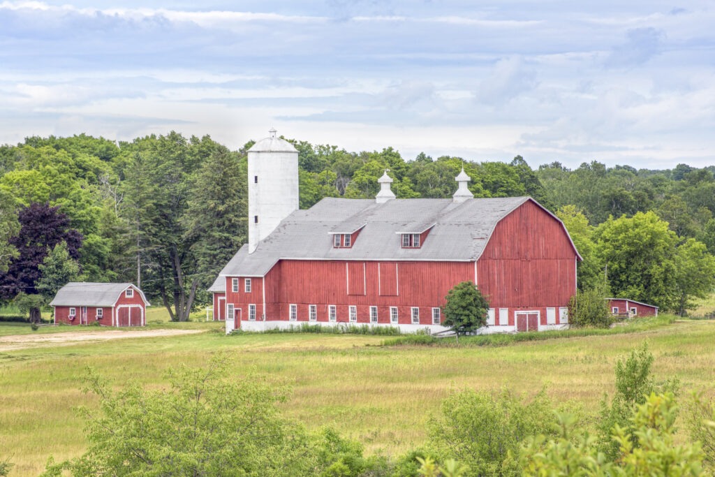 A Large Red Barn